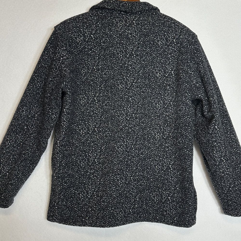 Sandro Button Up Grey Boucle’ Jacket Blazer Coat Womens Small - Picture 6 of 12